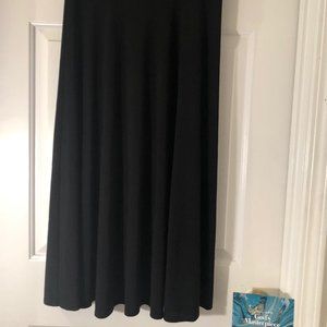 Christopher & Banks Ladies Black Size Small Maxi Skirt Elastic Waist